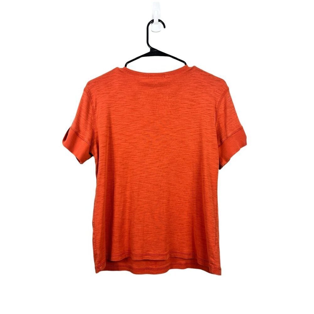 Chaps Women's Orange Short Sleeve Top - Picture 2 of 6